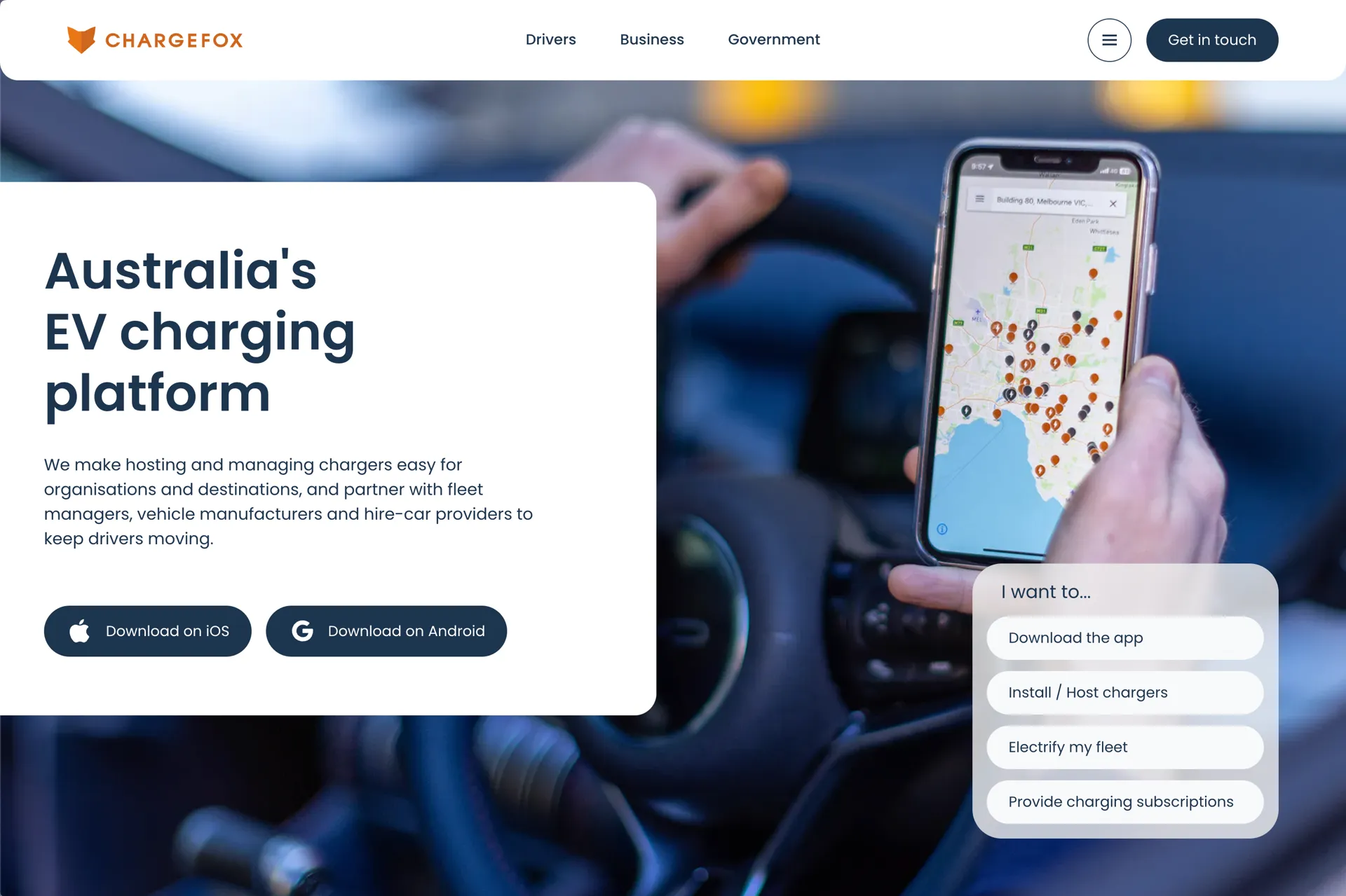 Chargefox Website